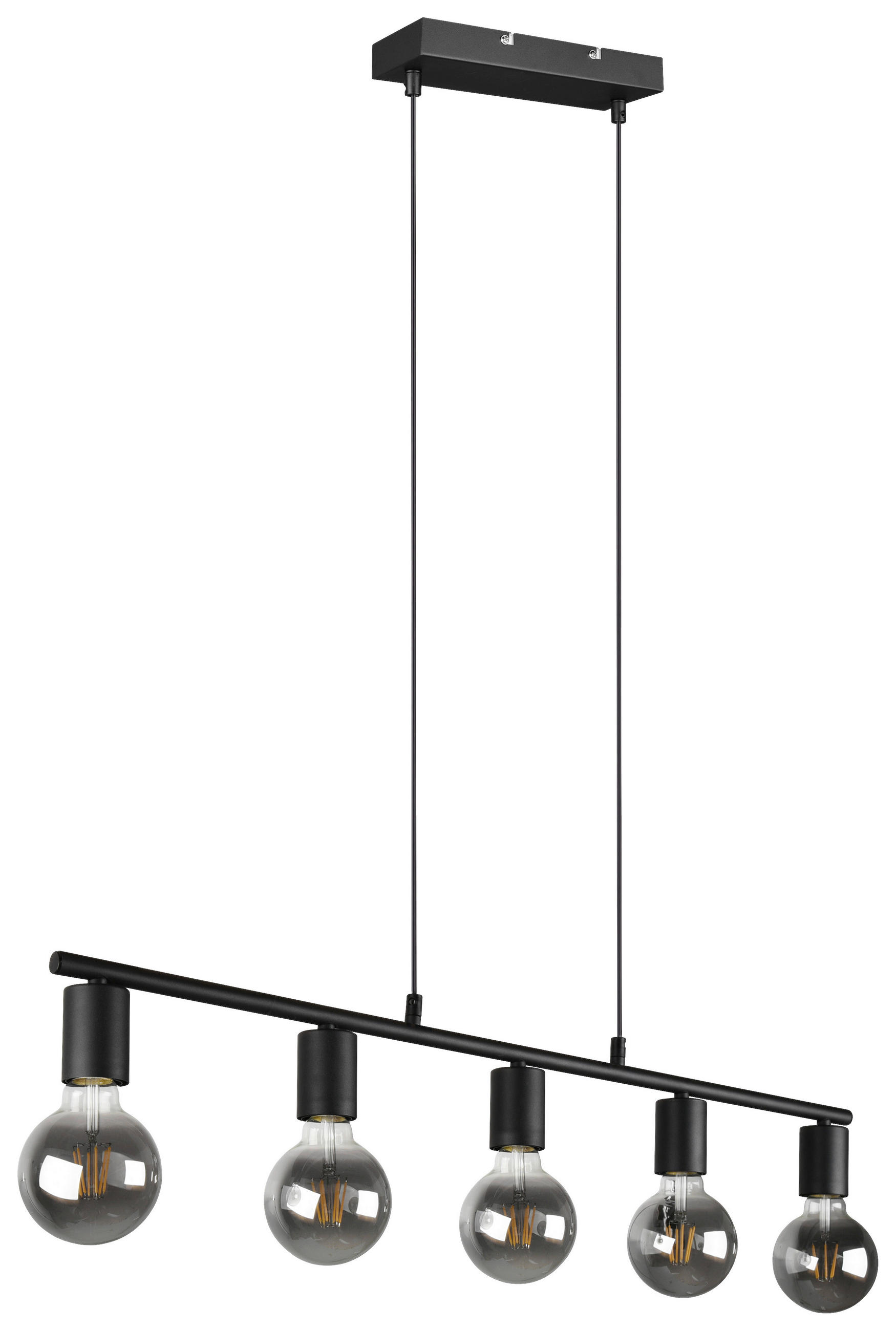 HÄNGELEUCHTE 82,5/150/8,5 cm   - Schwarz, Design, Metall (82,5/150/8,5cm) - P & B