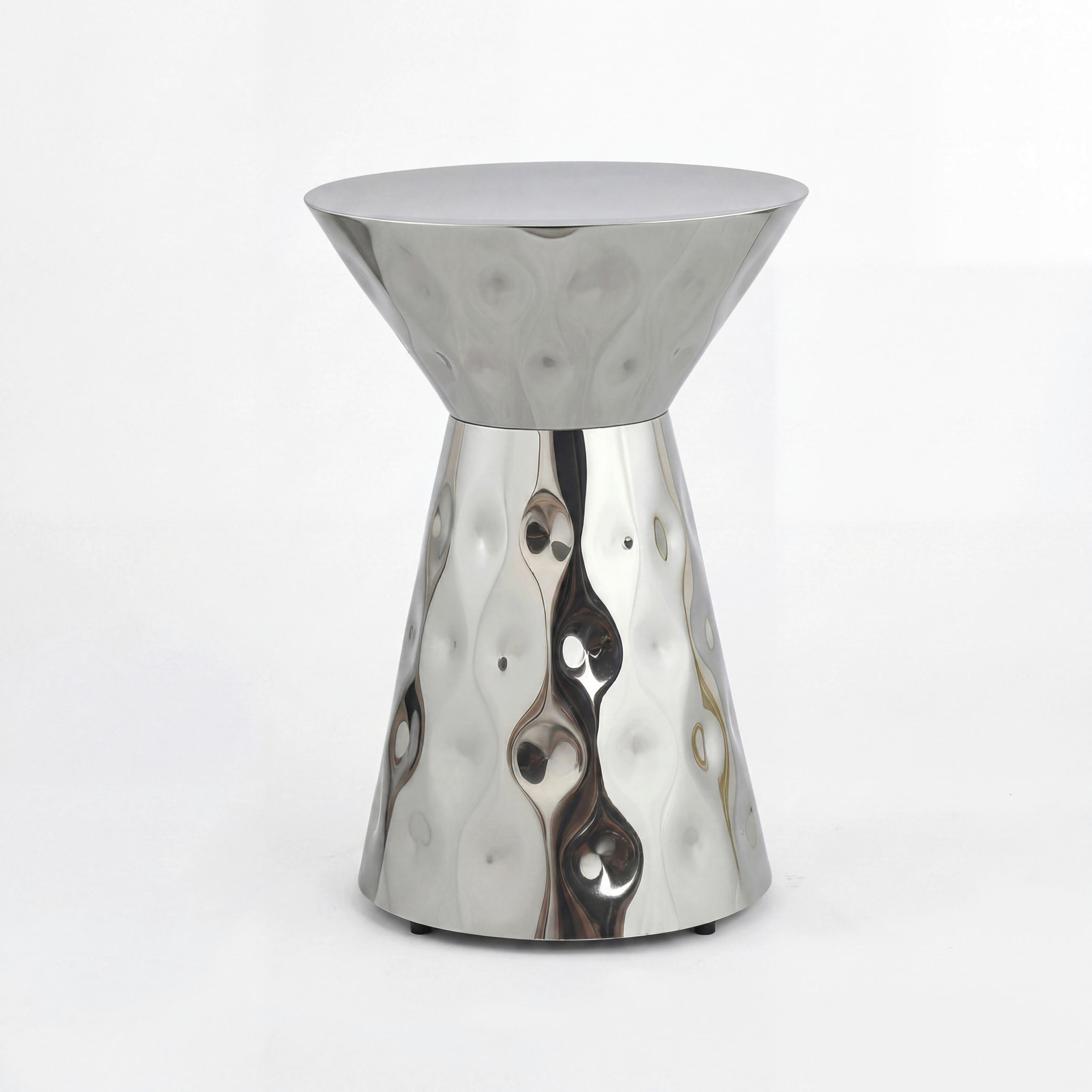 PRÍRUČNÝ STOLÍK, strieborná - strieborná, Design, kov (36/51/36cm) - Livetastic