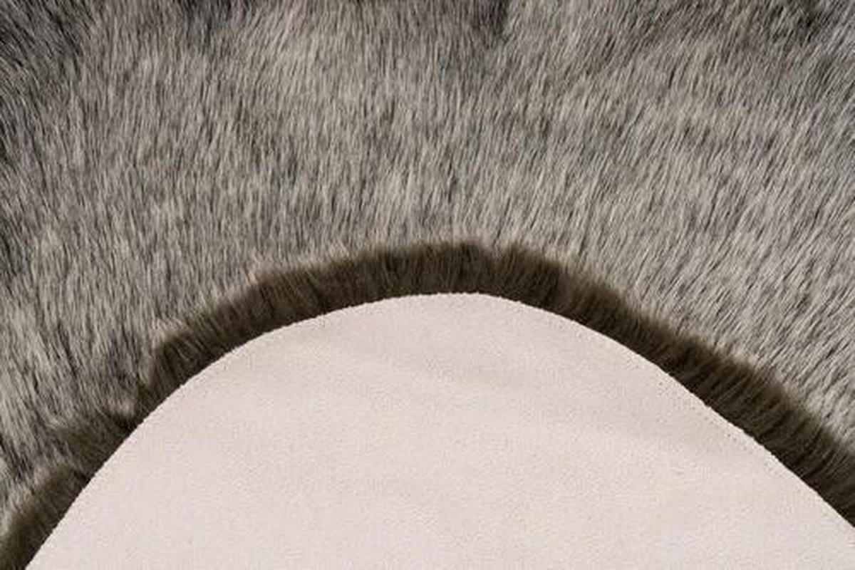 KOŽEŠINOVÝ KOBEREC, 60/90 cm, hnědá, olivově zelená - hnědá/olivově zelená, Design, textil (60/90cm)