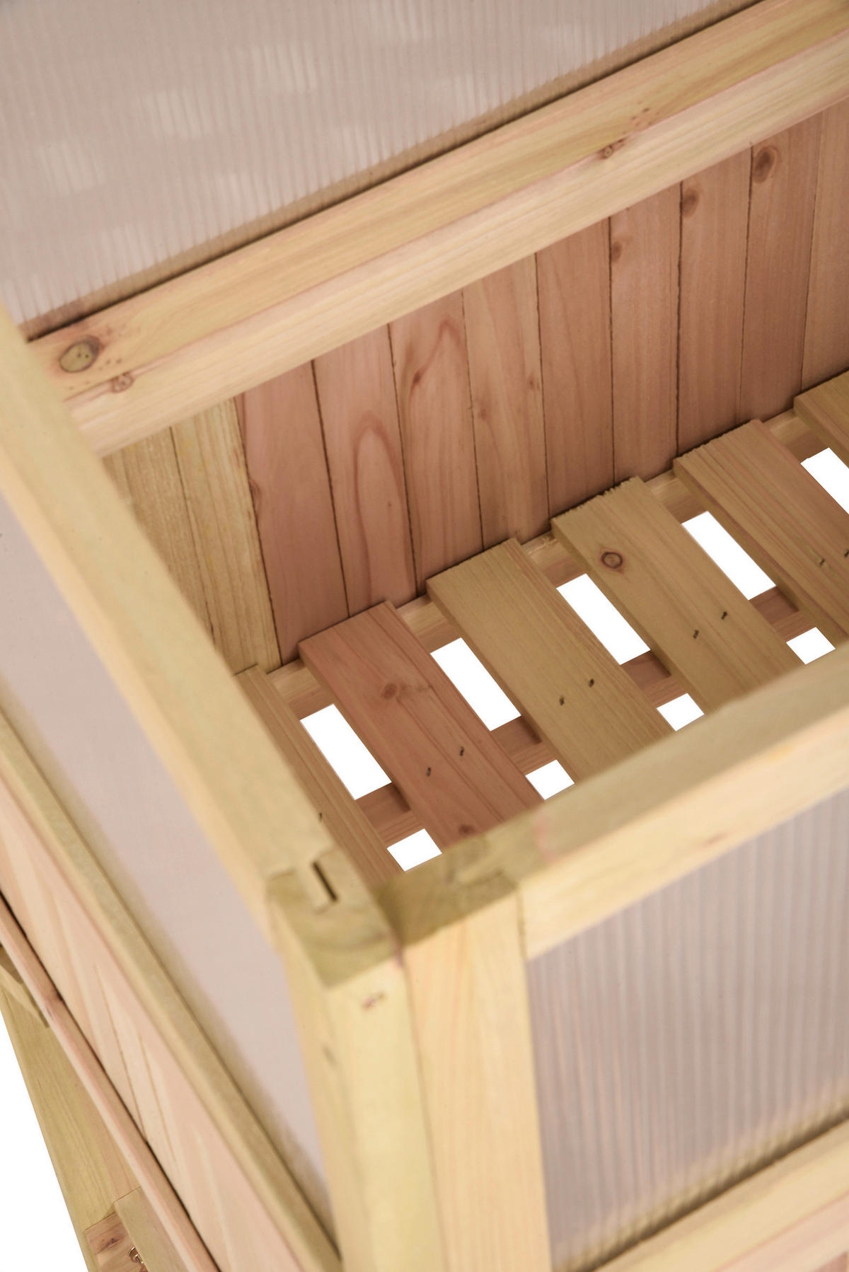 GEWÄCHSHAUS - Silberfarben/Braun, MODERN, Holz/Kunststoff (50/120/102,5cm) - Gardenson