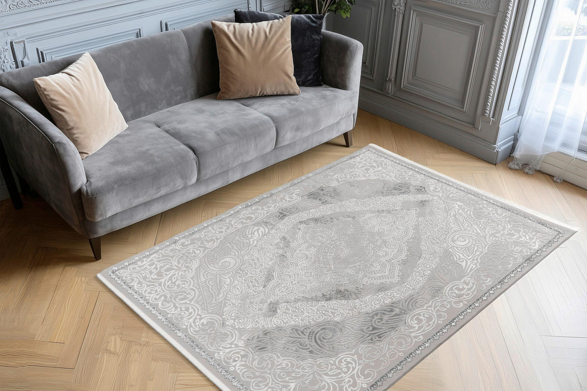 TEKAČ      80/150 cm    tkano  srebrne barve  - srebrne barve, Basics, tekstil (80/150cm) - Kayoom