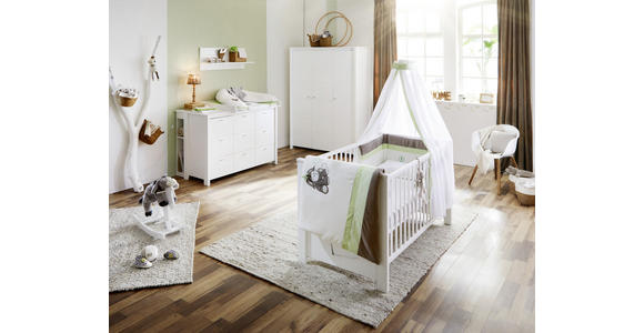 GITTERBETT Julija Weiß  - Weiß, Trend, Holz (147/85/80cm) - My Baby Lou