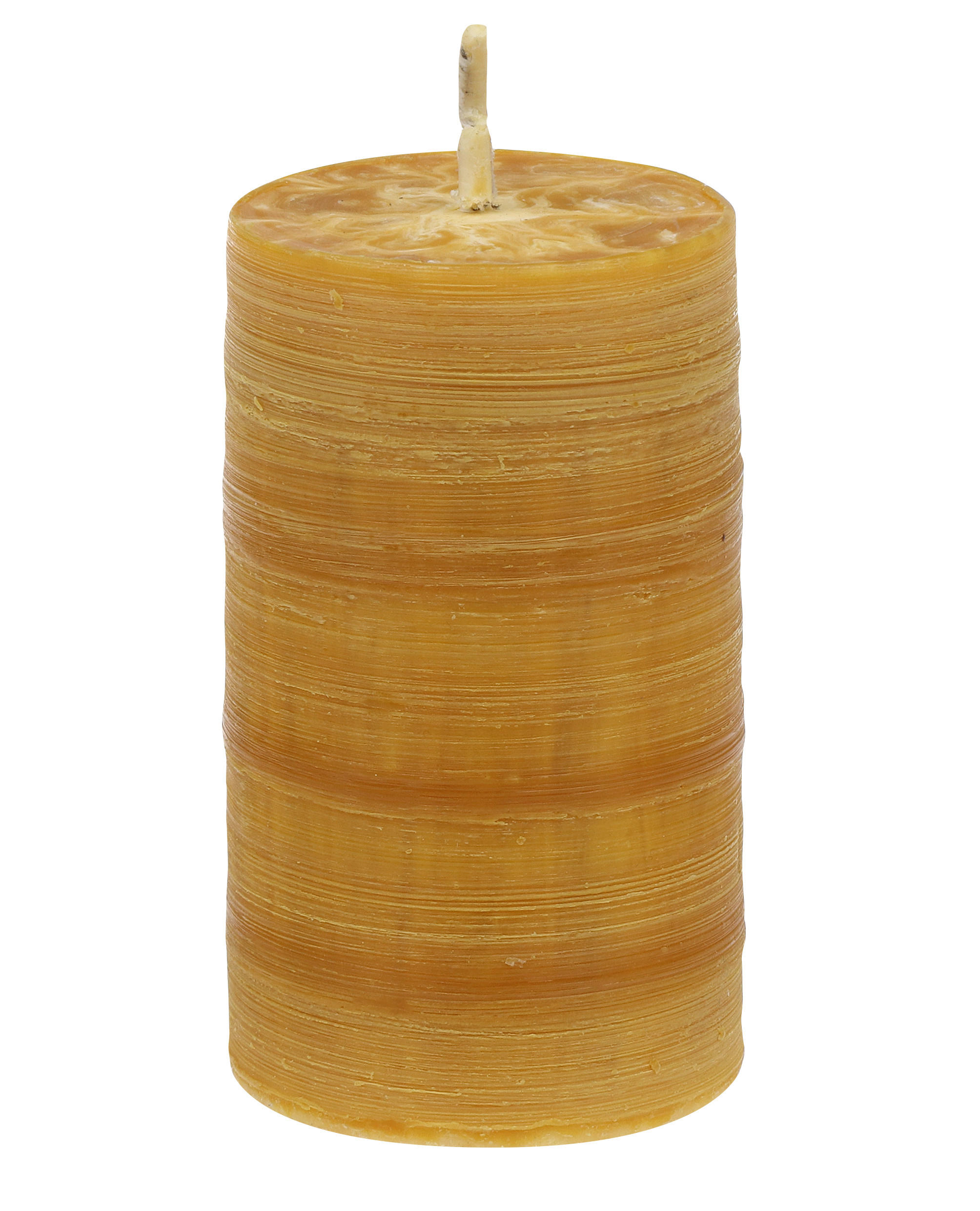STUMPENKERZE  - Honig, Basics, Naturmaterialien (5,5/10cm)