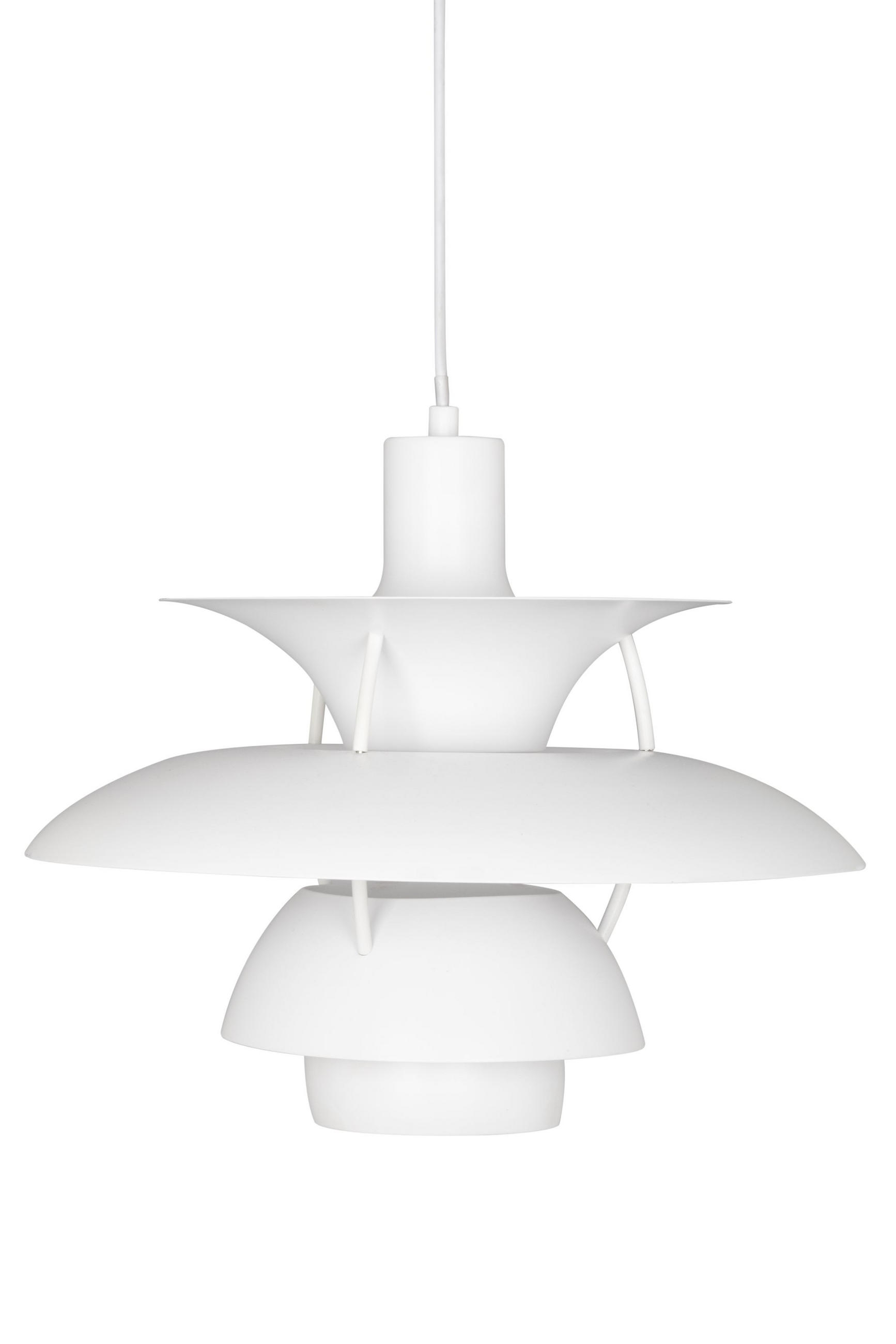 HÄNGLAMPA Indianapolis 40/150 cm  - vit, Design, metall (40/150cm) - Novel