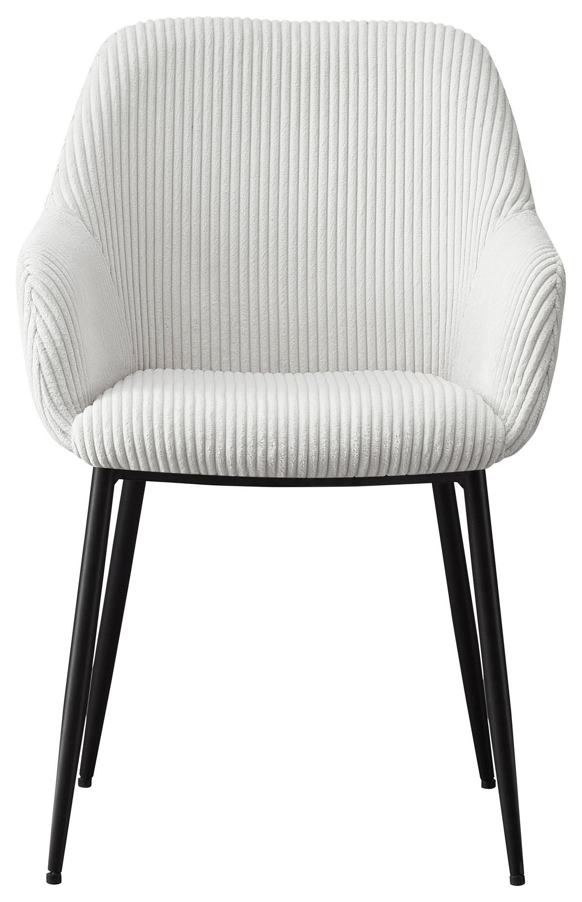STOLIČKA S PODRÚČKAMI, železo, kord, krémová, čierna - čierna/krémová, Design, kov/textil (57/85/60cm) - Xora