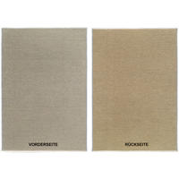 FLACHWEBETEPPICH 65/130 cm Grau, Goldfarben  - Goldfarben/Grau, Design, Textil (65/130cm) - Novel