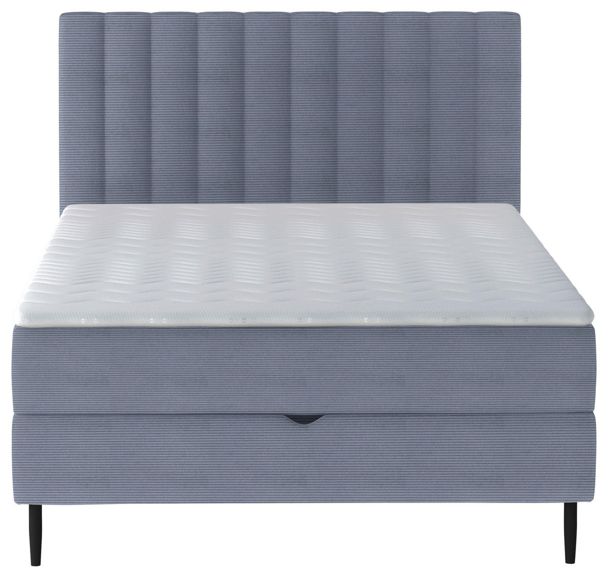 BOXBETT 120/200 cm  in Blaugrau  - Blaugrau/Schwarz, Design, Holz/Holzwerkstoff (120/200cm) - Stylife