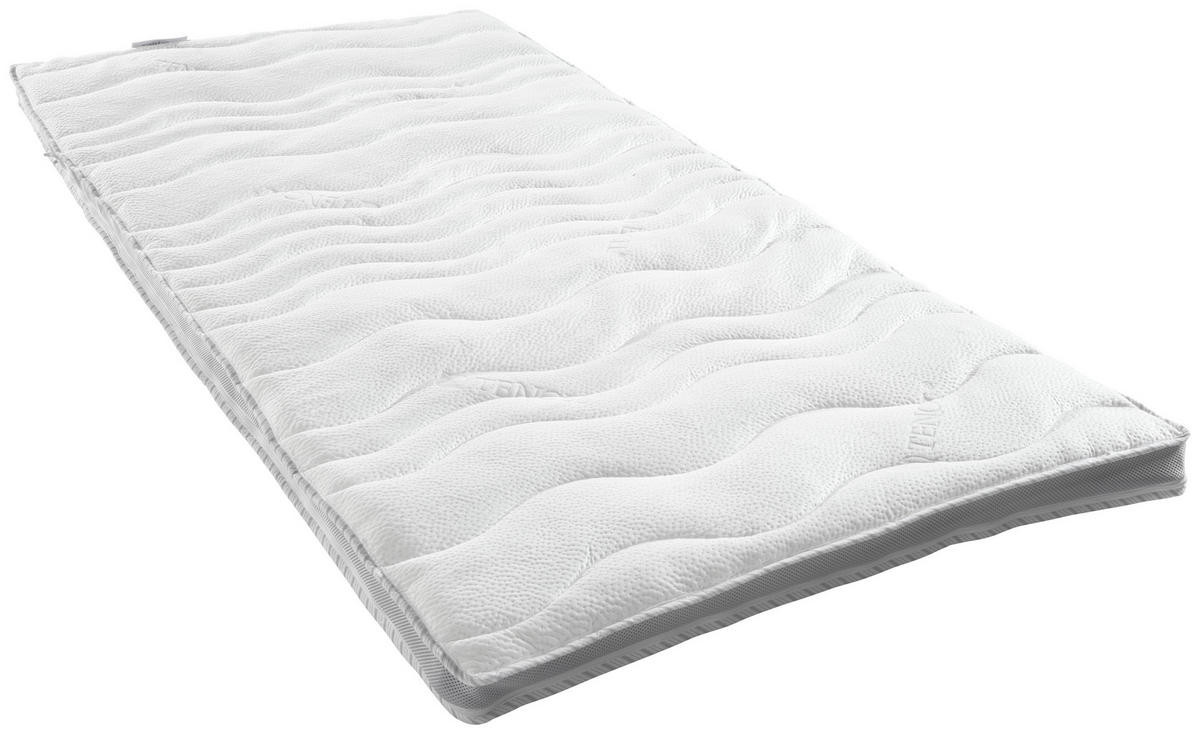 TOPPER 90/190 cm Höhe ca. 6 cm  - Weiß, Basics, Textil (90/190cm) - Sleeptex