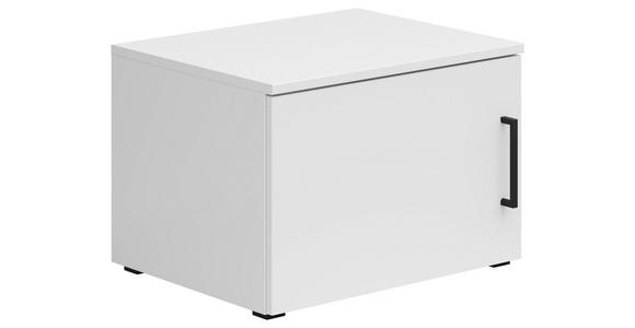 AUFSATZSCHRANK 50/35/40 cm - Schwarz/Weiß, MODERN, Holzwerkstoff/Kunststoff (50/35/40cm) - Carryhome