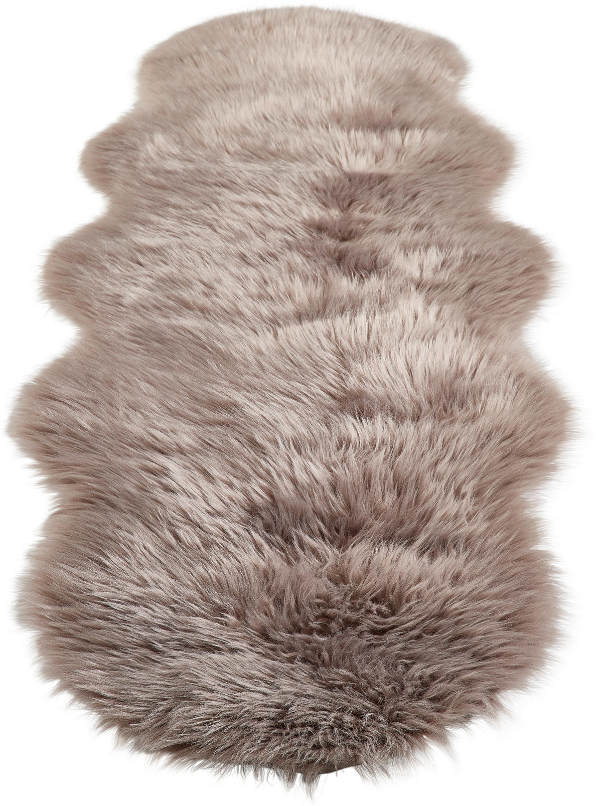 KUNSTFELL 60/180 cm Sarah Double Taupe Tierform  - Taupe, Basics, Kunststoff/Textil (60/180cm) - Novel