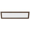 LED PANEL 124,5/34,5/5,5 cm  - vit/nötfärg, Natur, metall/trä (124,5/34,5/5,5cm) - Eglo