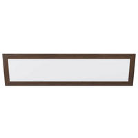 LED-PANEEL 124,5/34,5/5,5 cm  - Nussbaumfarben/Weiß, Natur, Holz/Kunststoff (124,5/34,5/5,5cm) - Eglo
