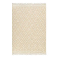 HANDWEBTEPPICH 130/190 cm Vermont Creme, Ecru  - Ecru/Creme, Design, Textil (130/190cm)