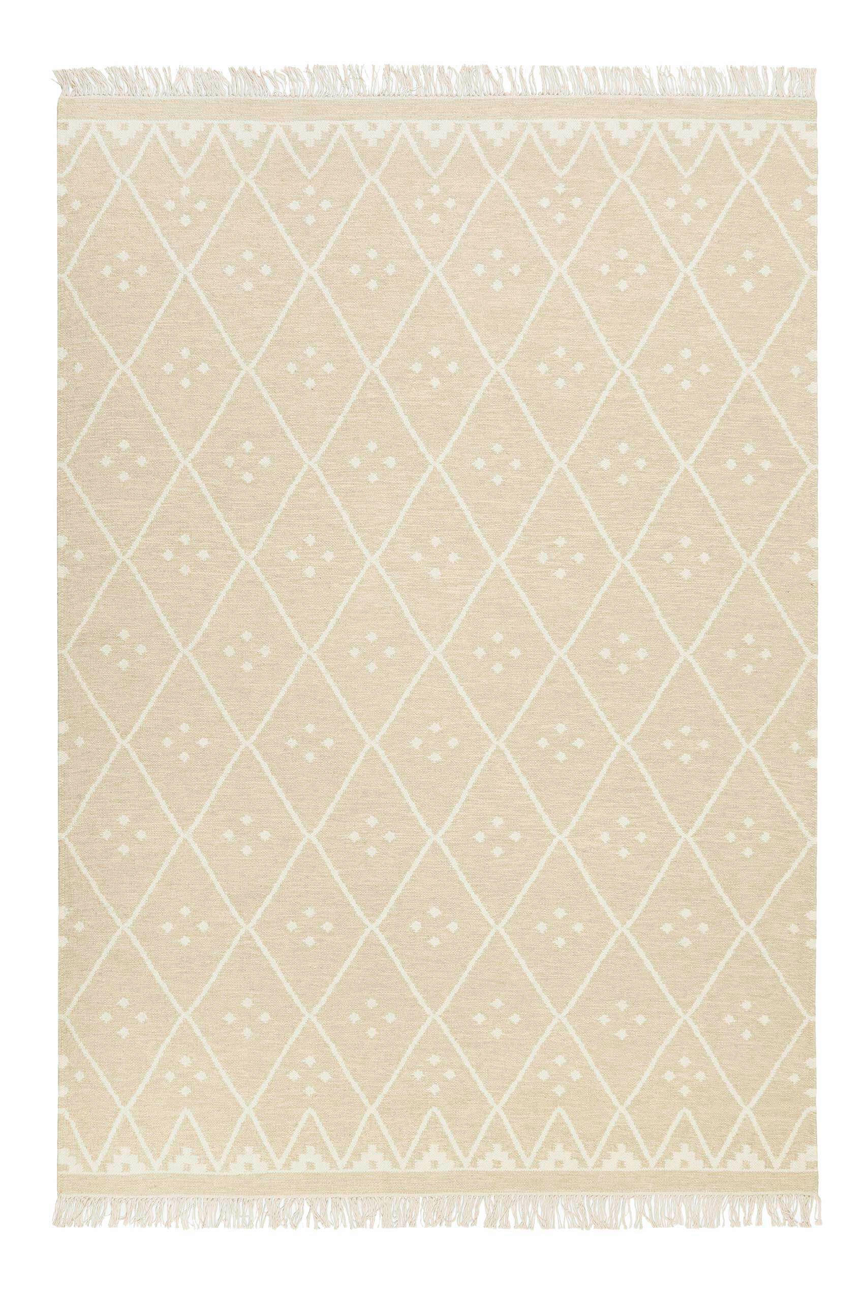 Wecon Home Handwebteppich Vermont Creme, Ecru 200x290 cm