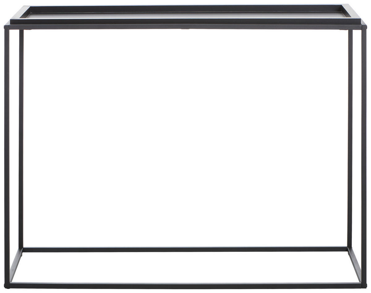 KONZOLOVÝ STOLEK, černá, kov, kompozitní dřevo, 110/38/80 cm - černá, Design, kov/kompozitní dřevo (110/38/80cm) - MID.YOU