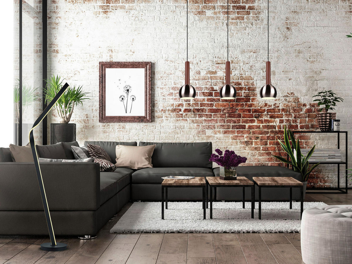 LED SVJETILJKA PODNA CINQUE  - bijela/crna, Lifestyle, metal/plastika (181/53/30cm) - Cinque
