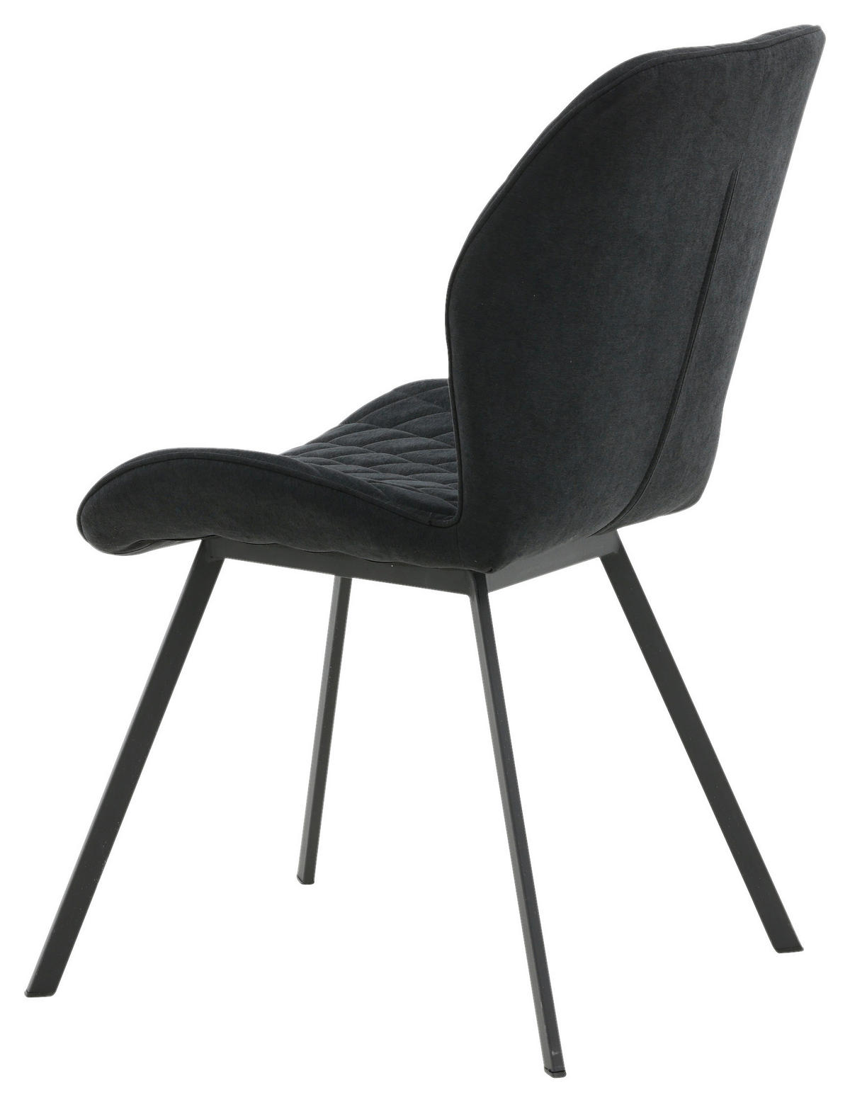 STOLSET 2 styck stål textilväv  - svart, Design, metall/textil (50/90/63cm) - Livetastic