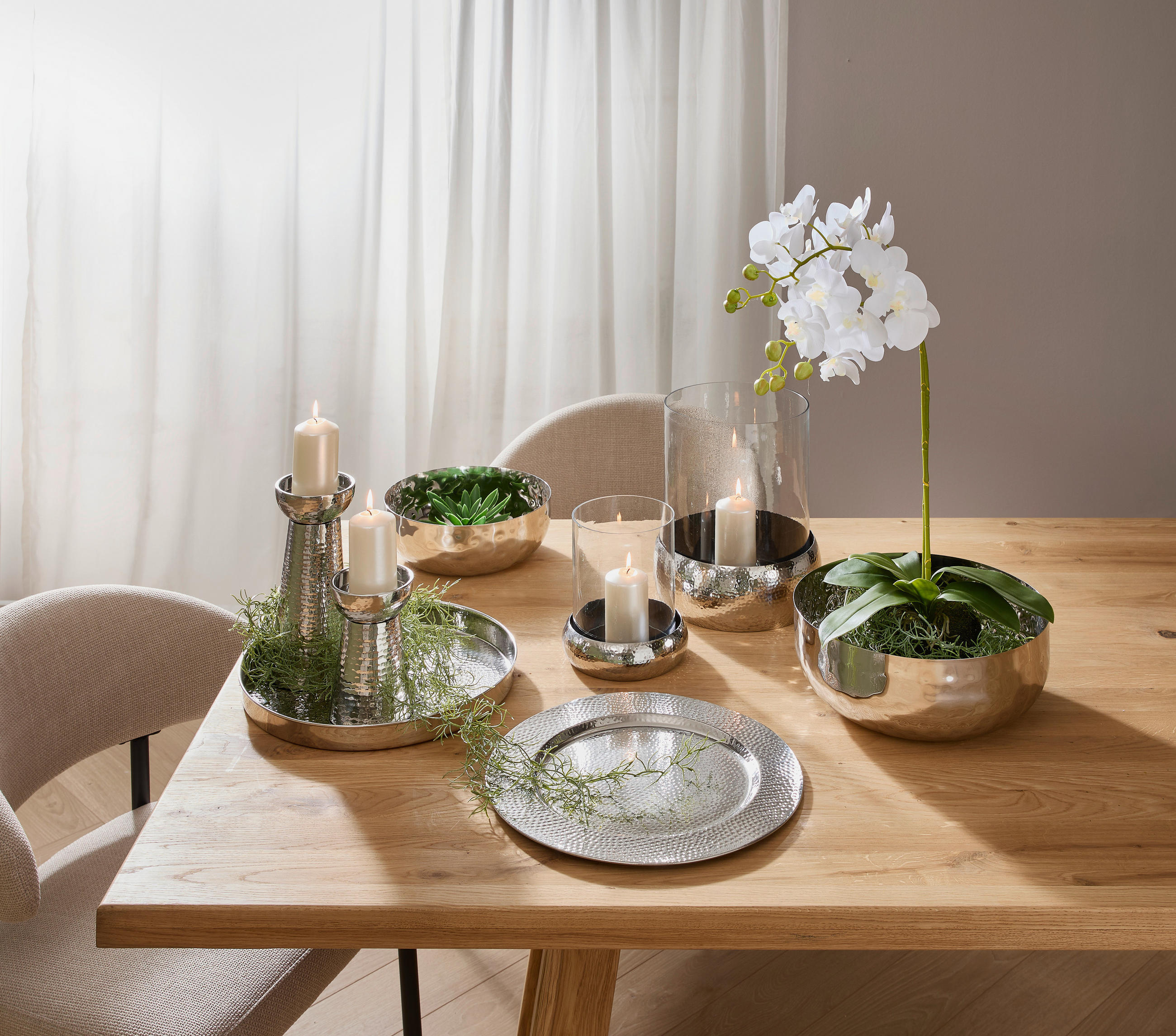 ORCHIDEE - Weiss/Grün, Basics, Kunststoff (62cm)