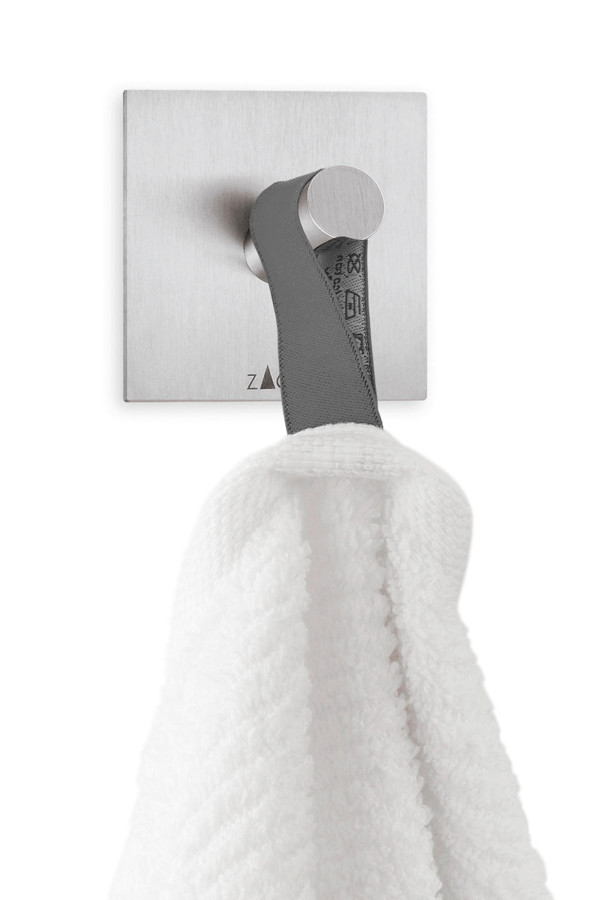 HANDTUCHHAKEN - Edelstahlfarben, Basics, Metall (5/5cm) - Zack