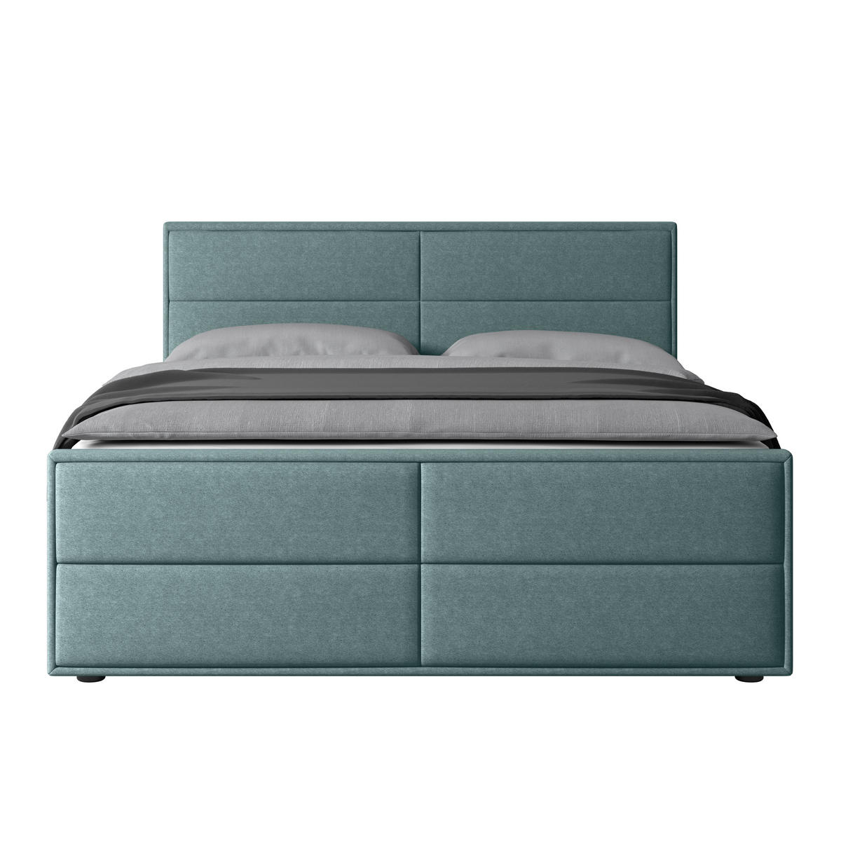 BOXSPRINGBETT 180/200 cm  in Blau  - Blau, Modern, Holz/Kunststoff (180/200cm) - MID.YOU