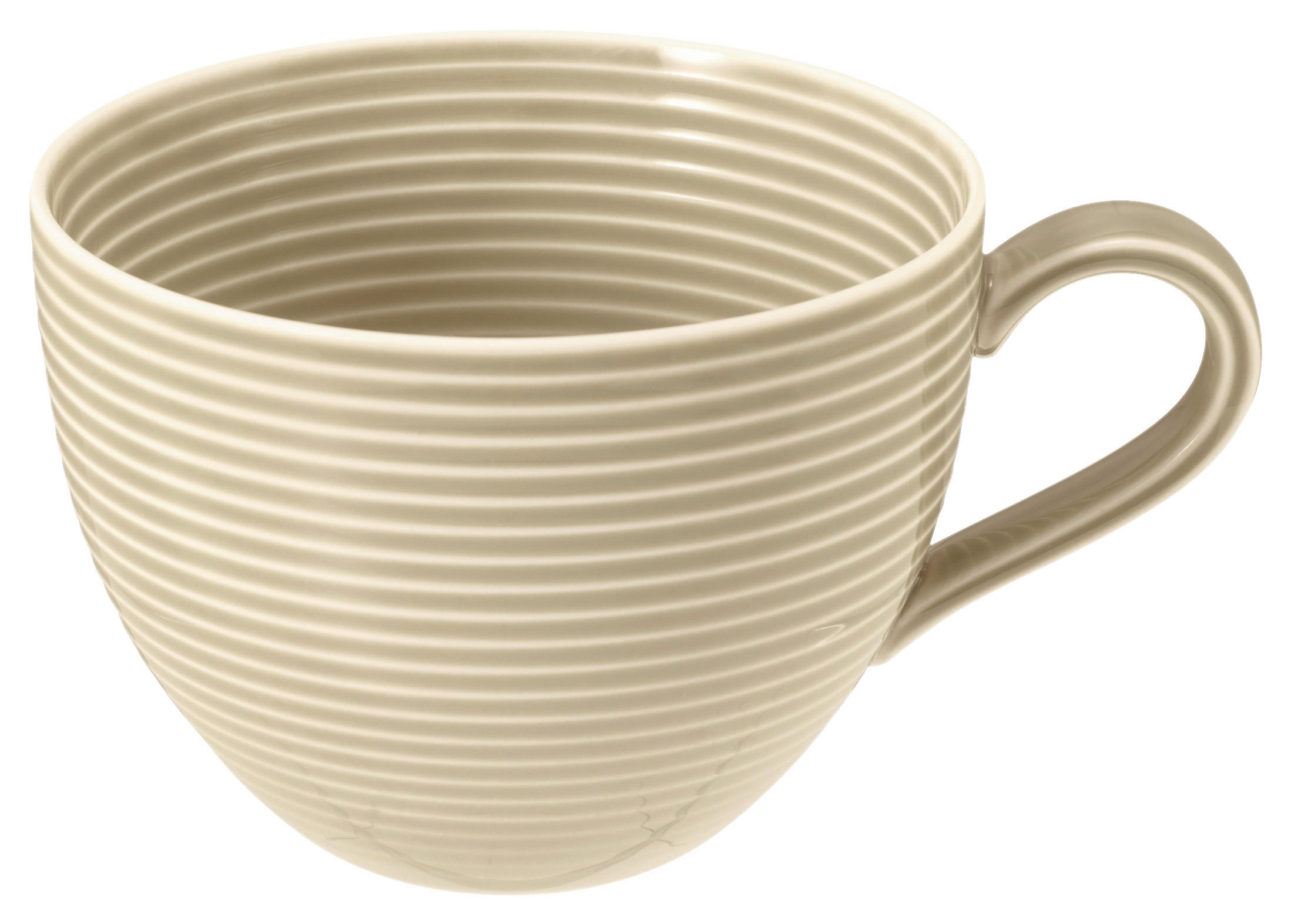 FRÜHSTÜCKSTASSE Beat sandbeige uni 350 ml  - Sandfarben, LIFESTYLE, Keramik (12,8/10,1/7,3cm) - Seltmann Weiden