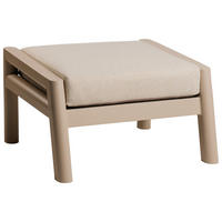 LOUNGEHOCKER  - Champagner/Creme, Basics, Textil/Metall (77/44/53cm) - Tierra Outdoor