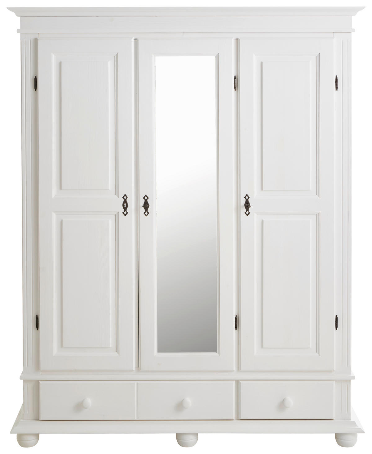 GARDEROBENSCHRANK  in 154/192/58 cm  - Schwarz/Weiß, LIFESTYLE, Holz/Holzwerkstoff (154/192/58cm) - Landscape