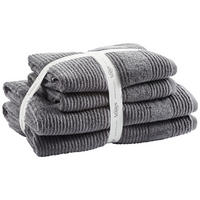 FROTTIERSET Tomorrow Bundle Dunkelgrau 4-teilig  - Dunkelgrau, LIFESTYLE, Textil - Vossen