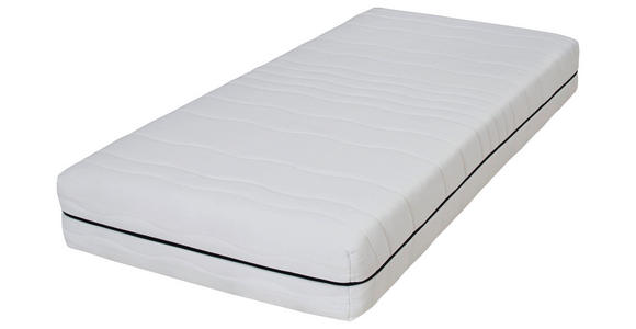 KOMFORTSCHAUMMATRATZE 90/200 cm Höhe ca. 25 cm  - Weiß, Basics, Textil (90/200cm) - Sleeptex