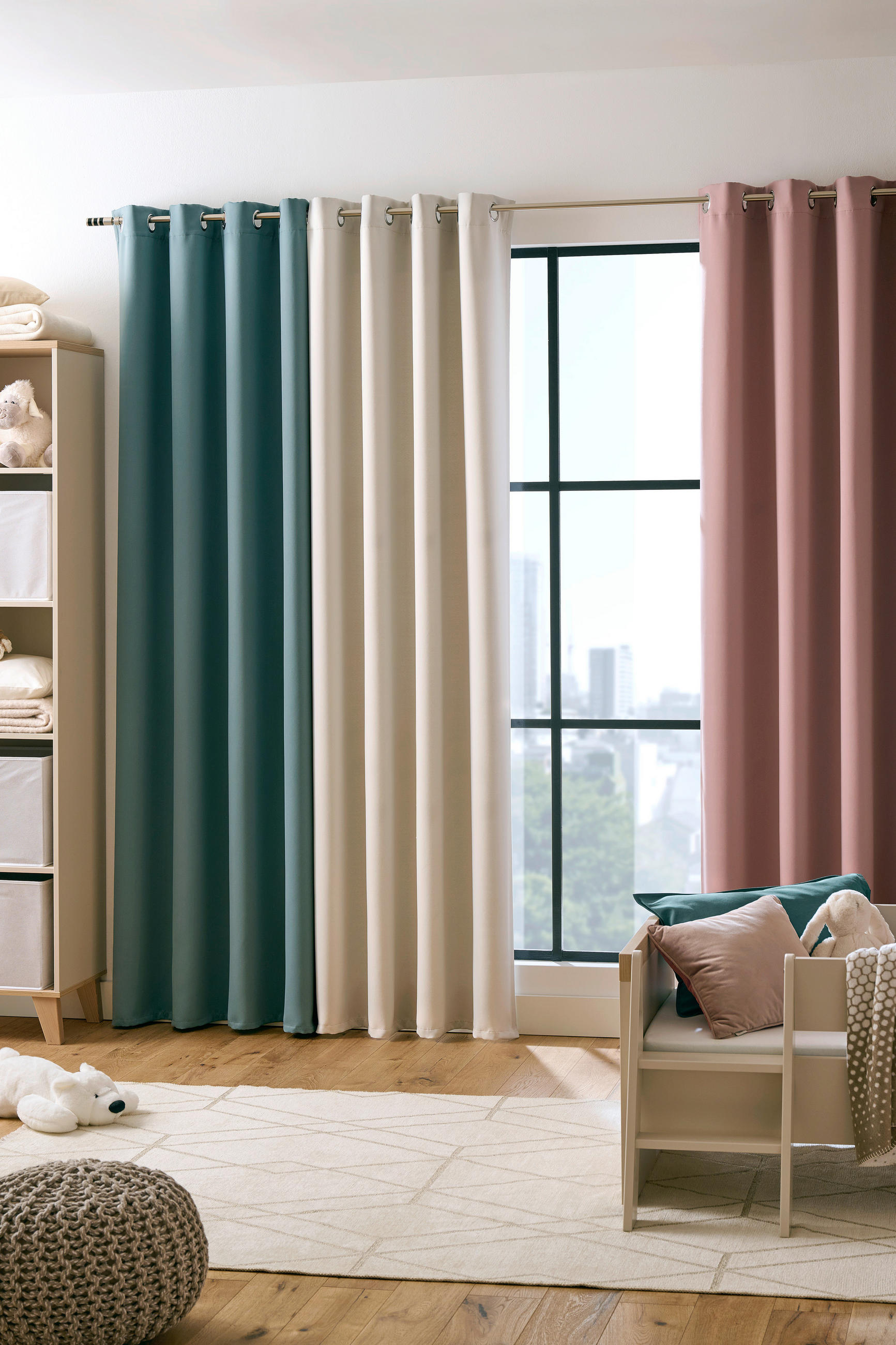 MÖRKLÄGGNINGSGARDIN mörkläggning  - rosa, Basics, textil (140/245cm) - Esposa