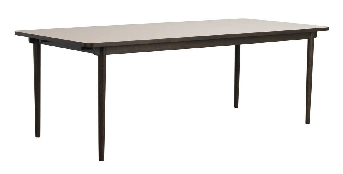 MATBORD brun, beige rektangulär  utdragbar, finns i olika storlekar, finns i olika trädekorer  - beige/brun, Klassisk, trä (220/95/75cm) - Rowico