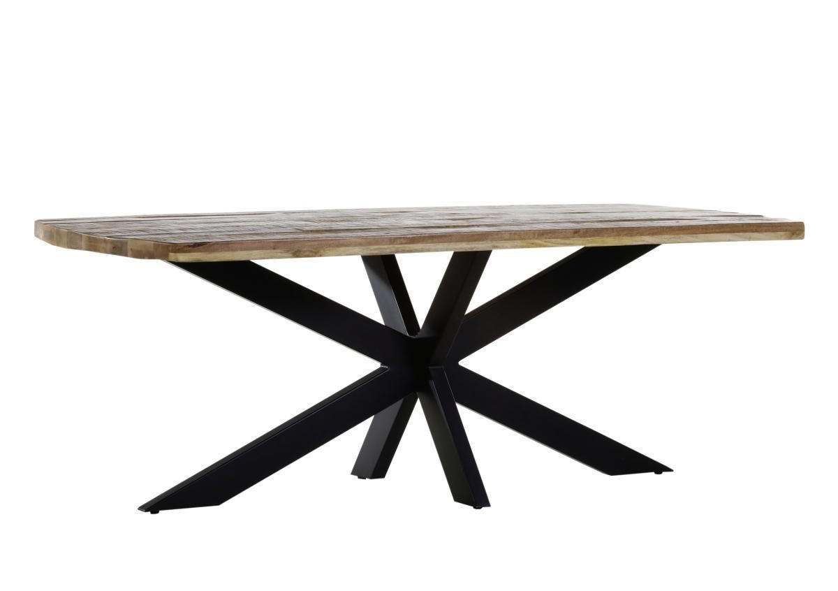 Landscape Esstisch Natur, Schwarz 100x77x210 cm