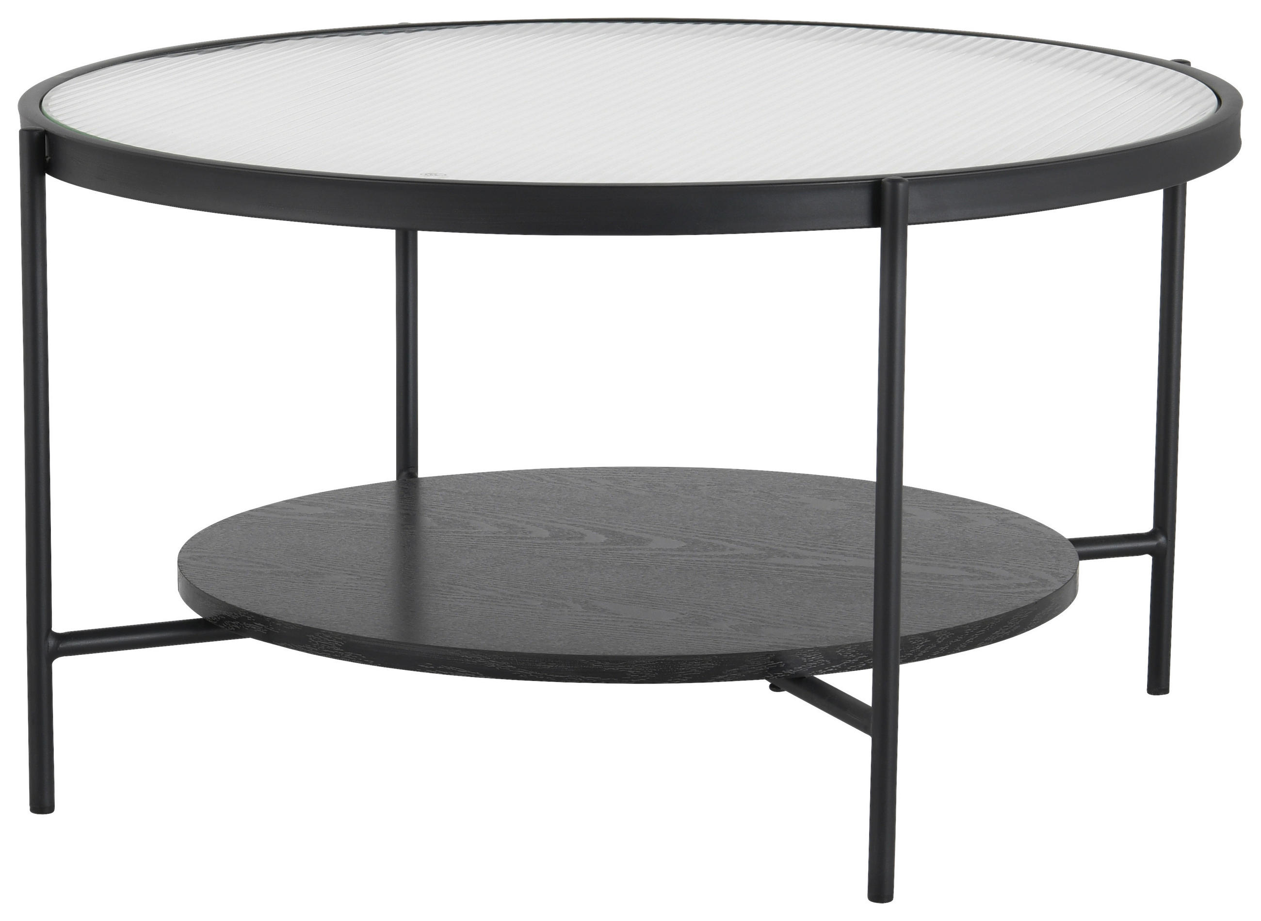 COUCHTISCH in Metall, Glas 80/80/45 cm  - Schwarz/Grau, Design, Glas/Metall (80/80/45cm) - MID.YOU