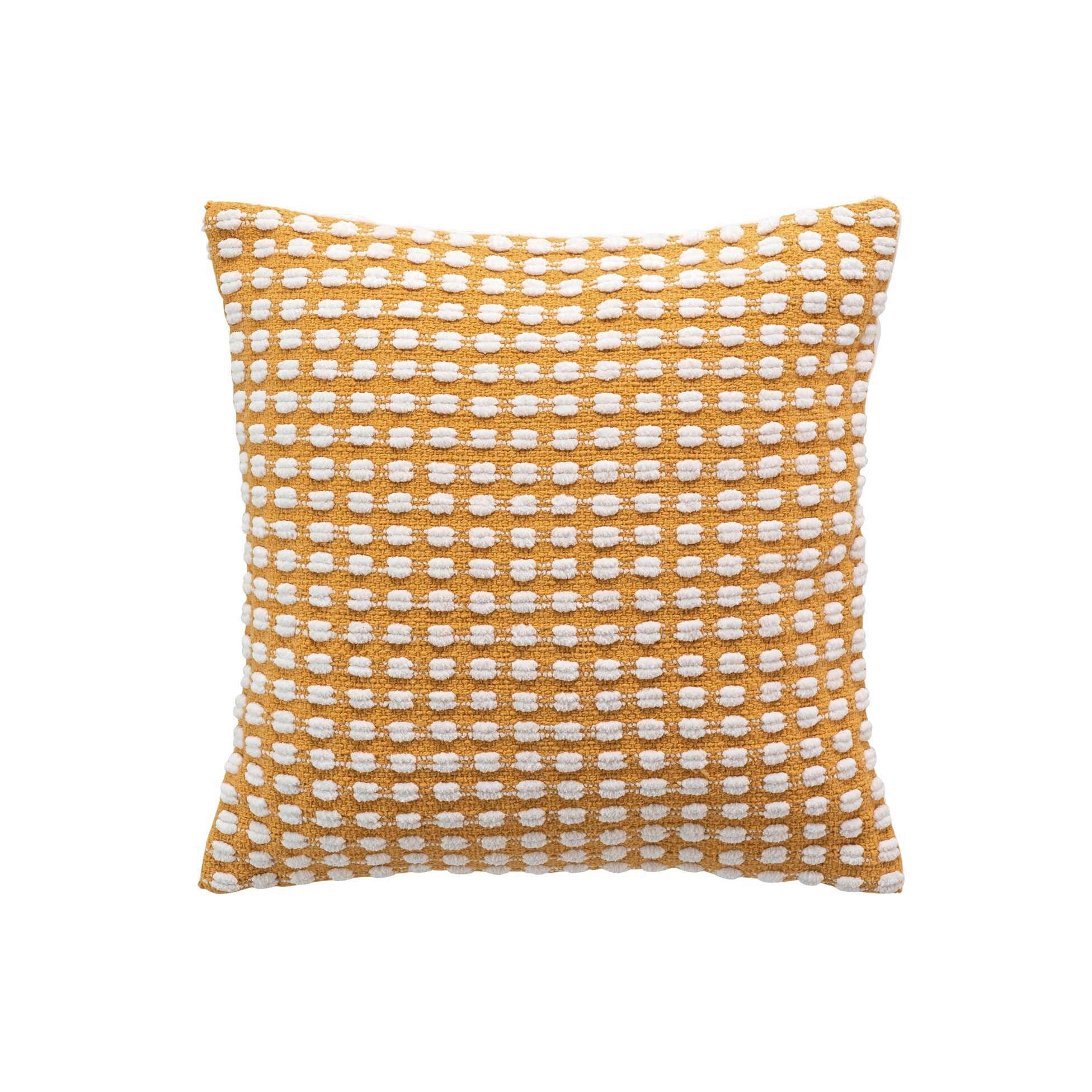 JASTUČNICA  - senf žuta, Osnovno, tekstil (40/40cm)
