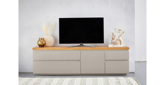 LOWBOARD  in 195/57,5/42 cm  - Kaschmir/Eichefarben, KONVENTIONELL, Holz/Holzwerkstoff (195/57,5/42cm) - Novel