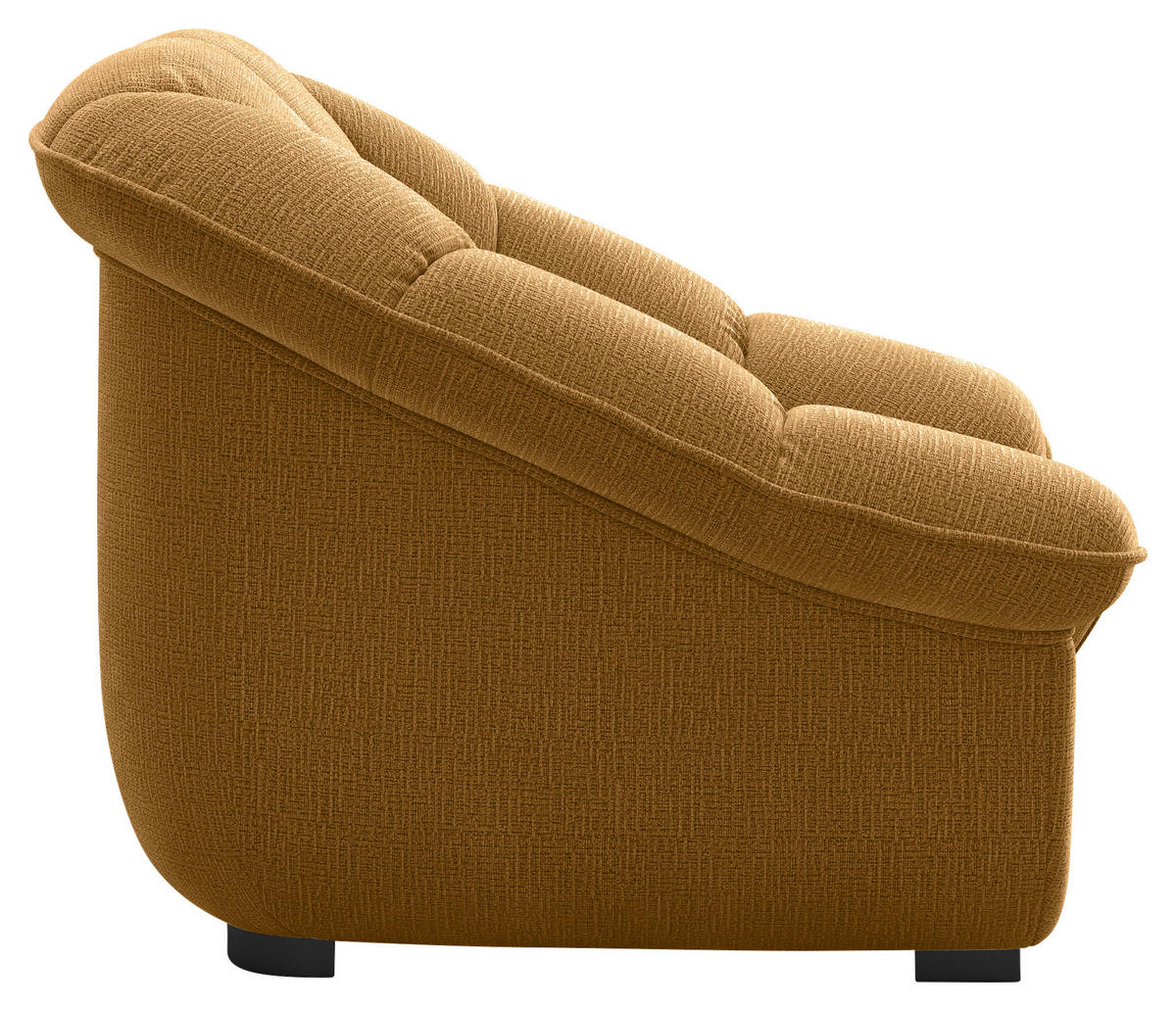 SESSEL in Chenille Senfgelb  - Senfgelb/Schwarz, KONVENTIONELL, Kunststoff/Textil (110/88/104cm) - Welnova