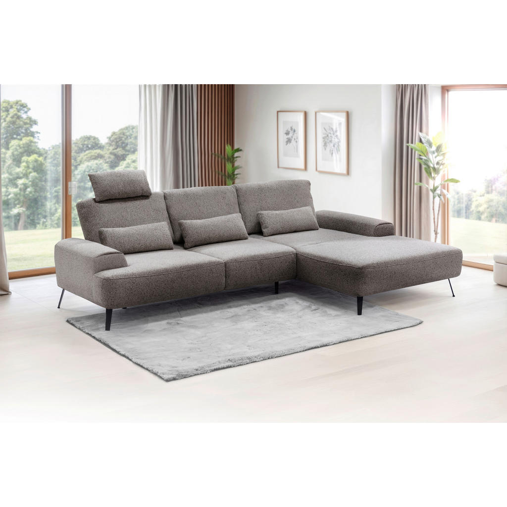 Livetastic ROHOVÁ SEDAČKA, textil, sivohnedá