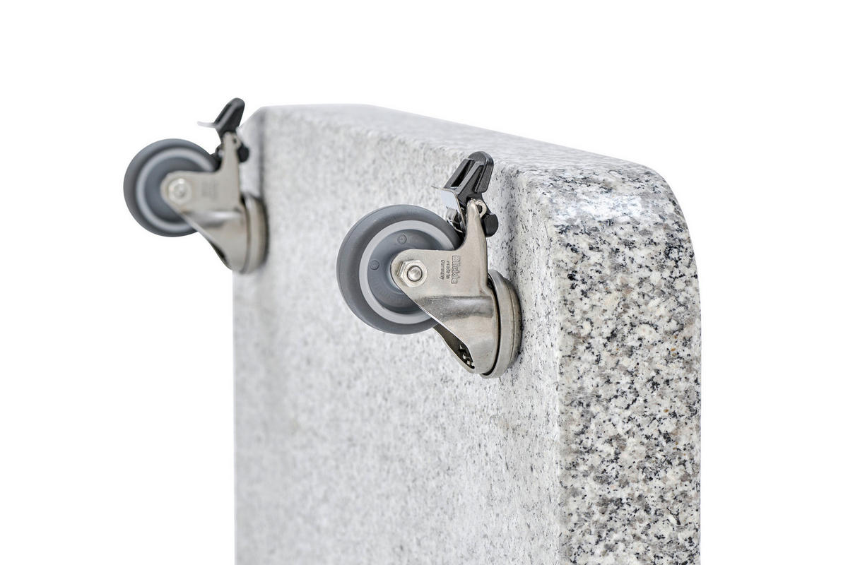 MÖBELROLLEN - Edelstahlfarben, Basics, Metall (5/7cm) - Glatz