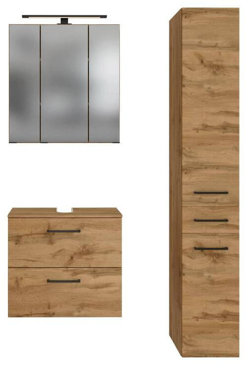 BADEZIMMER  in 90 cm  - Eichefarben, Modern, Holzwerkstoff (90cm) - Held