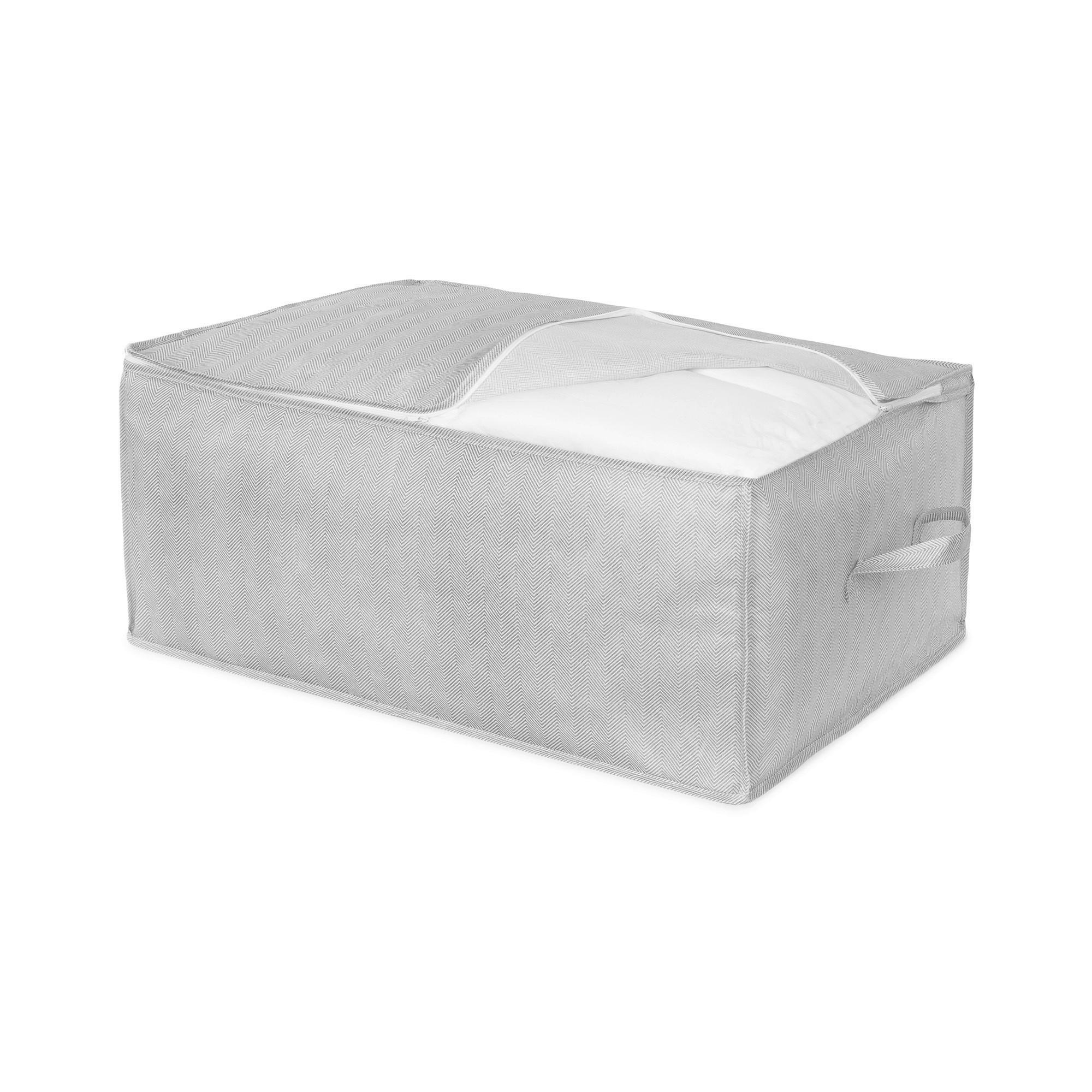 TAŠKA NA USCHOVÁNÍ - světle šedá, Konvenční, textil (50/70/30cm)