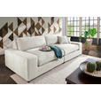 MEGASOFA Struktur, Bouclé Beige  - Beige/Schwarz, MODERN, Kunststoff/Textil (270/76/125cm) - Landscape