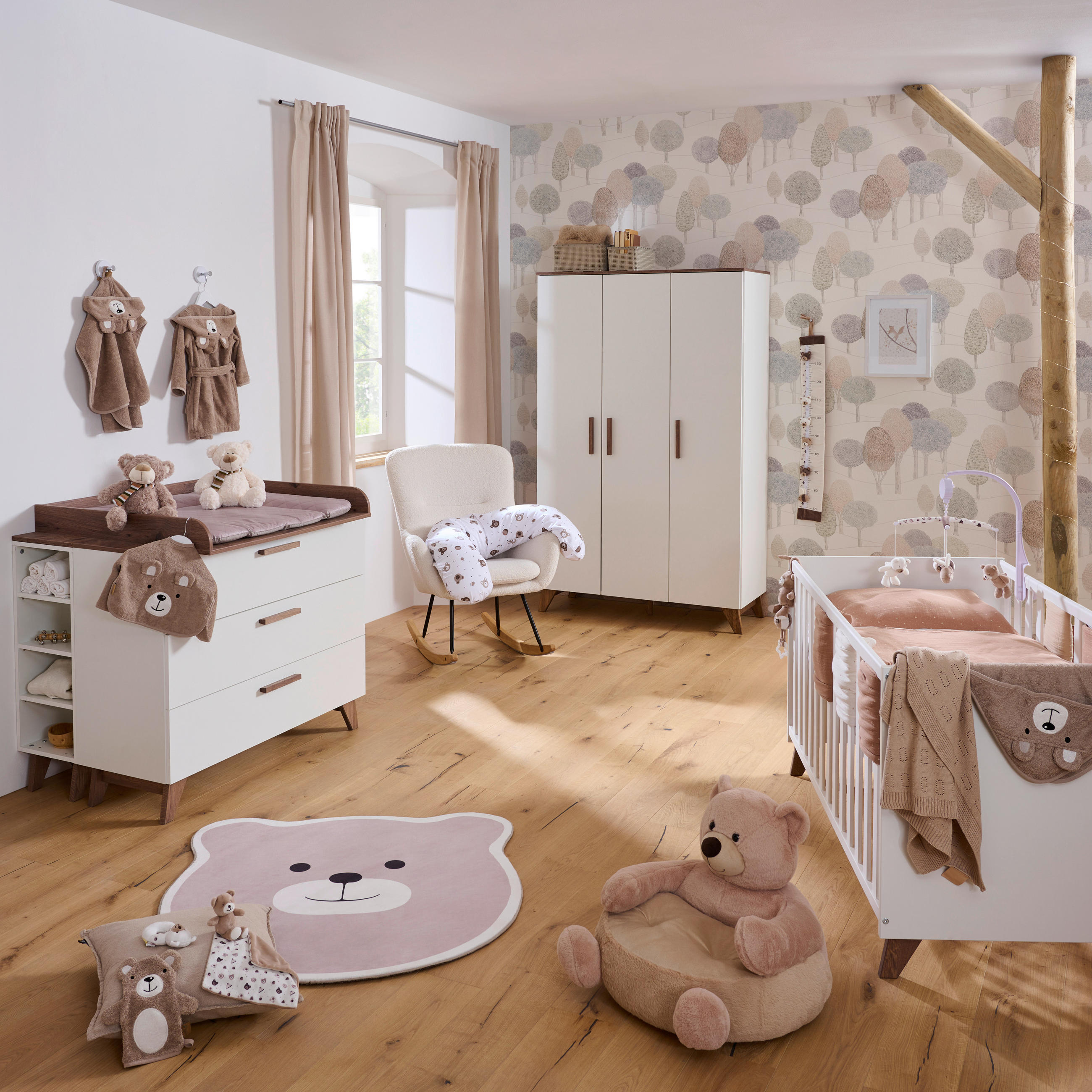 GITTERBETT Emely    - Weiß, Basics, Holzwerkstoff (75/80/144cm) - Jimmylee