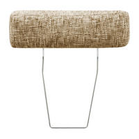 KOPFSTÜTZE - Hellbraun/Silberfarben, Design, Textil (52/17/14cm) - Livetastic