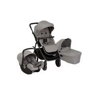 KINDERWAGENSET  Near2Me 3in1  Ash  - Schwarz/Grau, Basics, Kunststoff/Metall (62,7/120/95cm) - Graco