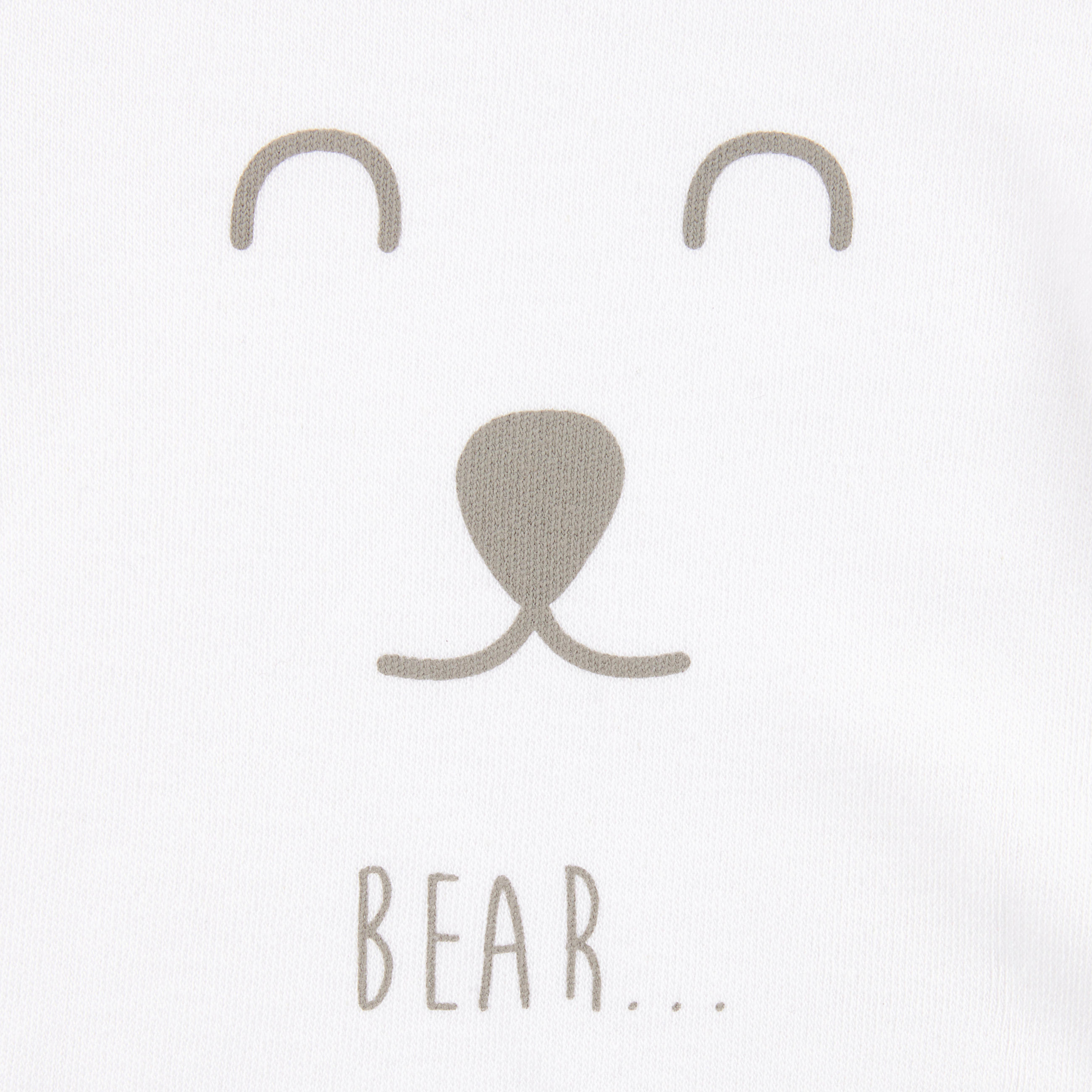 BABYBODY Bear  - vit, Basics, textil (80null) - Patinio