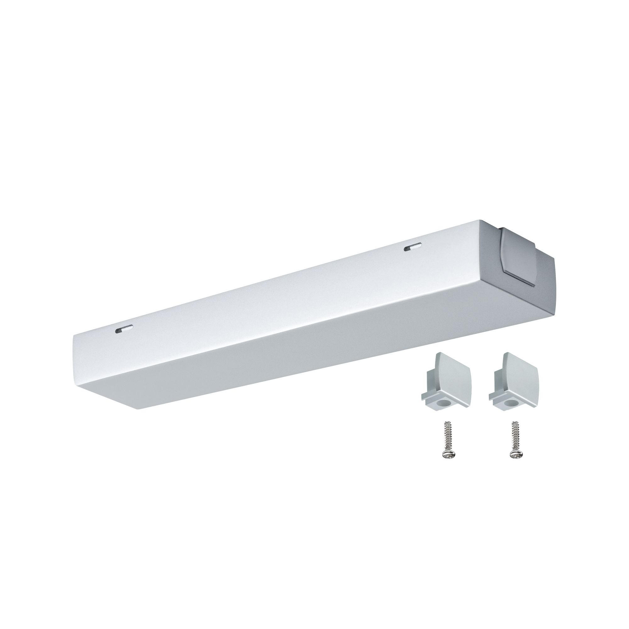 SCHIENENSYSTEM-EINSPEISER - Chromfarben, Basics, Metall (20,5/2,7/4,5cm) - Paulmann