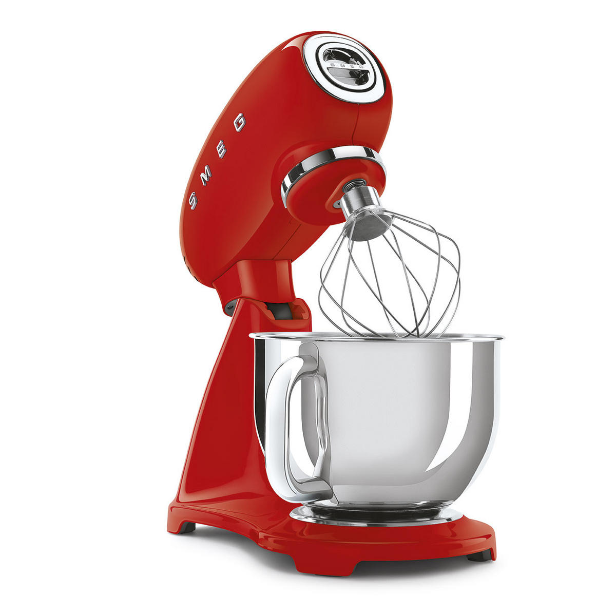 KÜCHENMASCHINE SMF03BLEU  - Rot/Alufarben, Basics, Metall (40,2/37,8/22,1cm) - SMEG