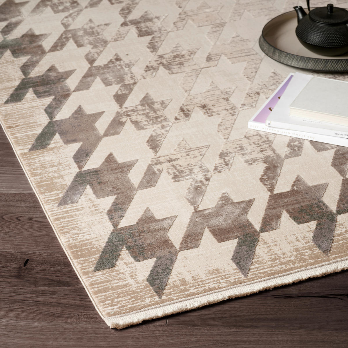 TKANÝ KOBEREC, 240/340 cm, béžová - béžová, Design, textil (240/340cm) - Dieter Knoll