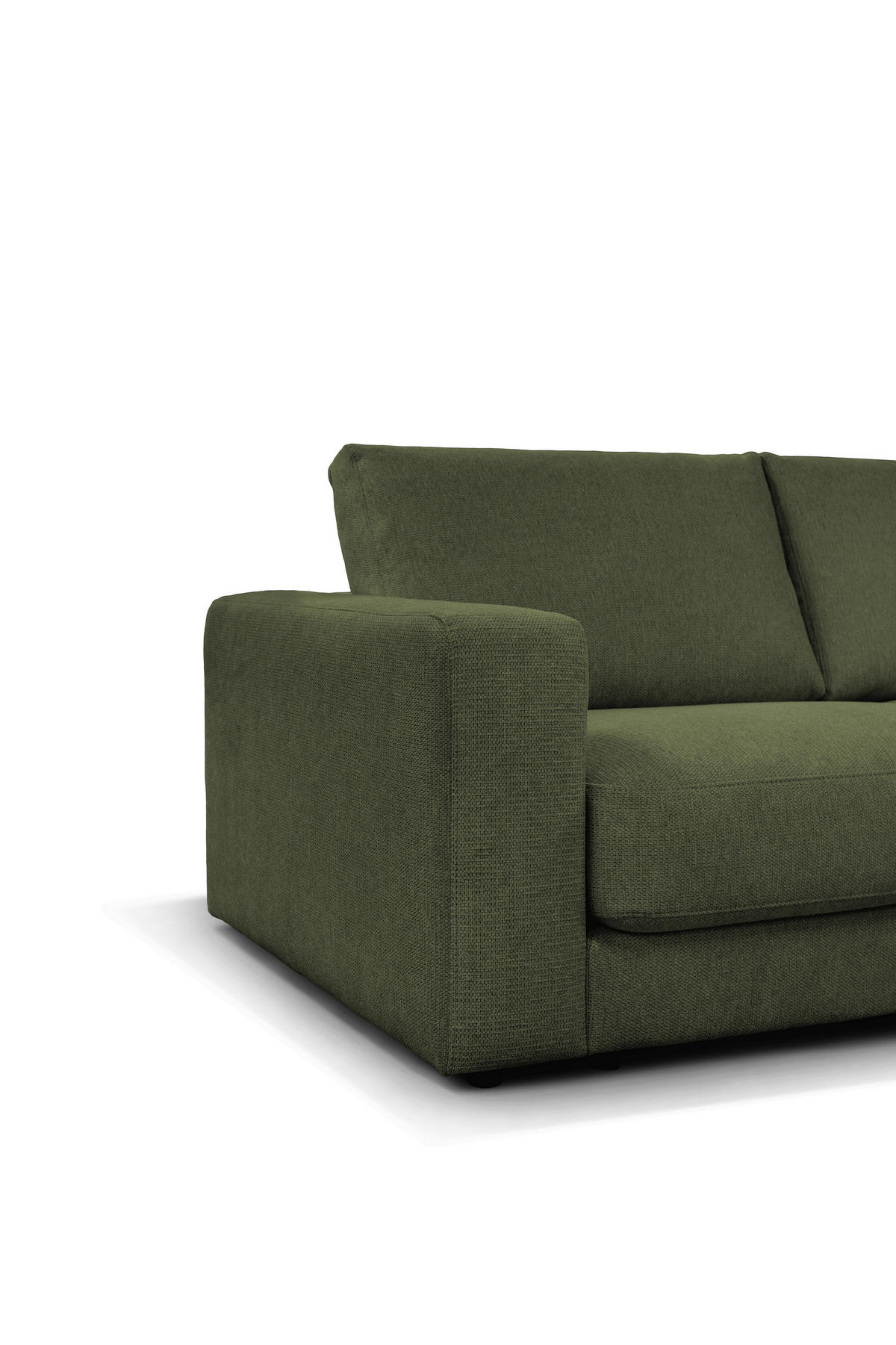 ECKSOFA VIGO Grün  - Schwarz/Grün, Design, Textil (303/172cm) - MID.YOU
