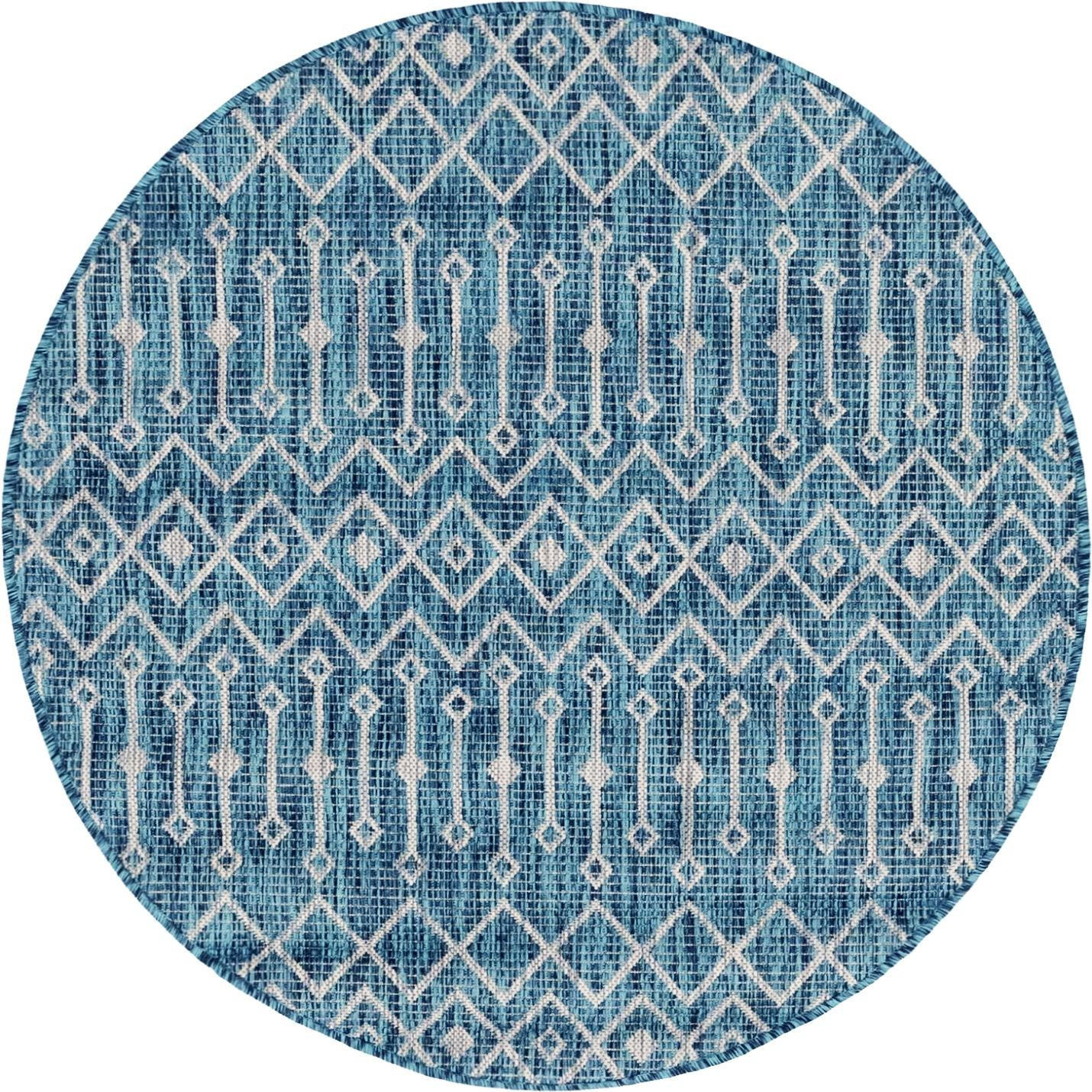 WEBTEPPICH   Blau, Grün   - Blau/Grün, Basics, Textil (120cm)